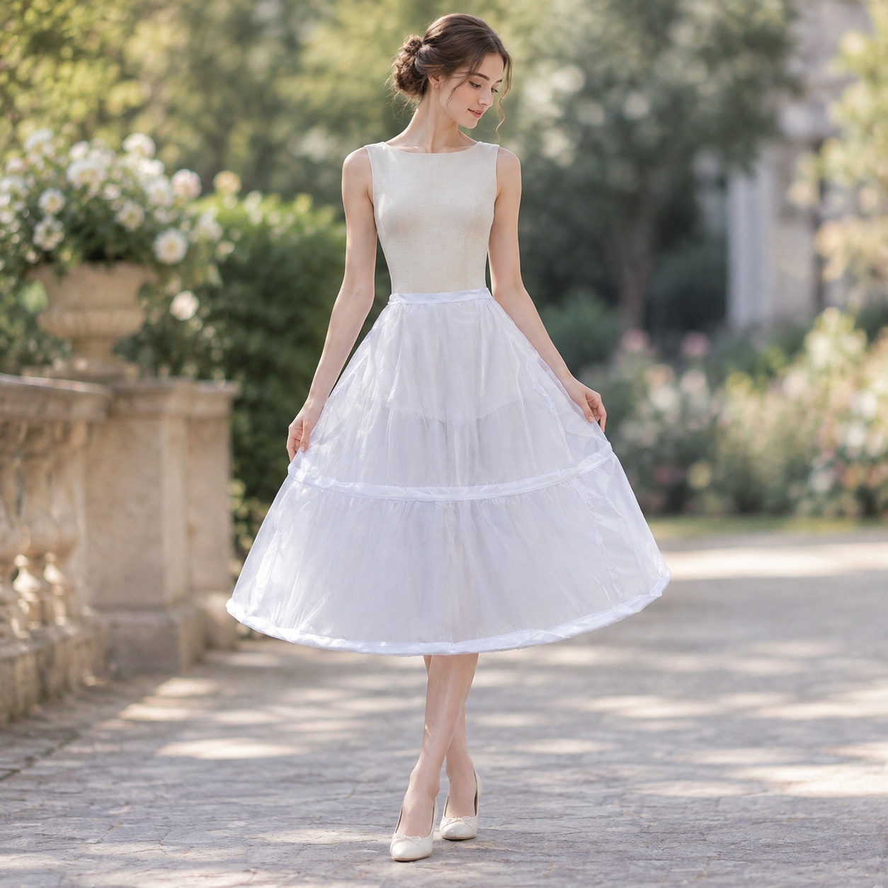Midi Dress - Повседневное платье макси из тюля без