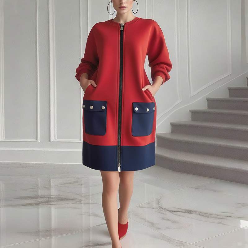 Women'S Red Formal Wear - Modigirl контрастного цвета, платья с длинными