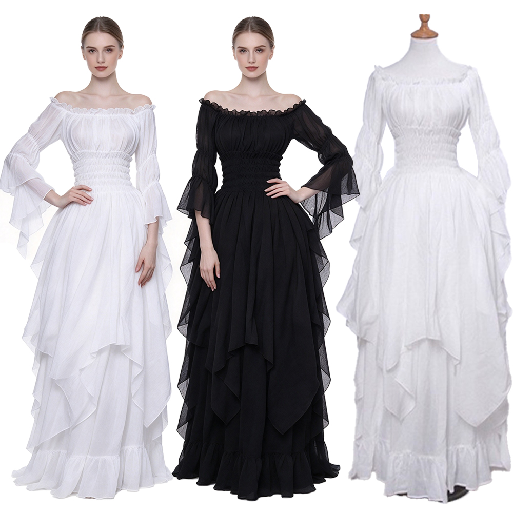 Lace Dress - Средневековое платье в ретро-стиле, длинное платье