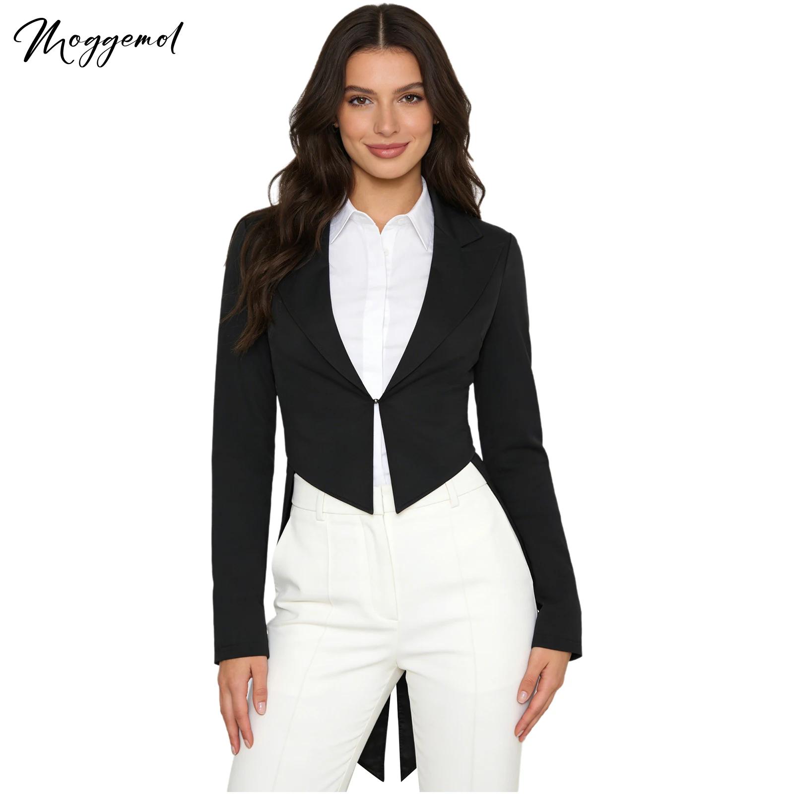 Womens Blazer - Женский винтажный пиджак-фрак для косплея официантки,