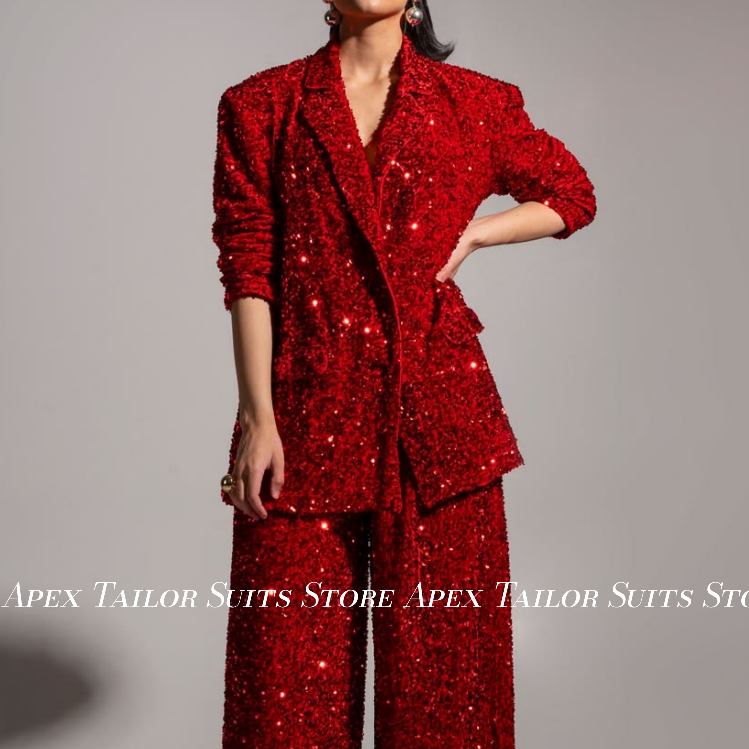 Блестящий женский костюм с пай – обзор и цена Womens Blazer