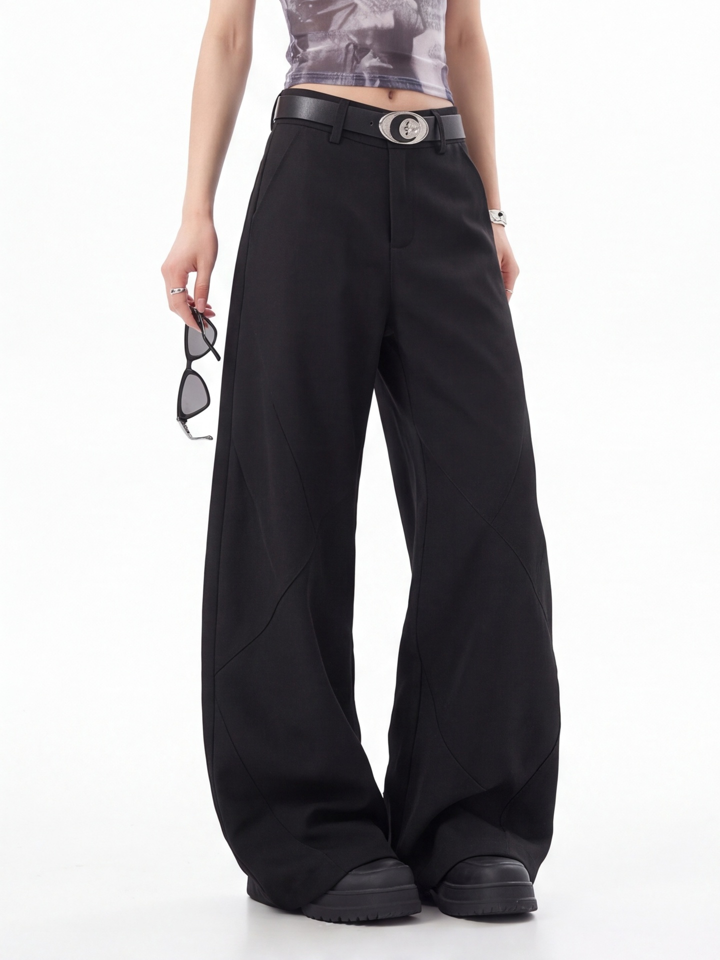 Черные женские брюки с высокой – обзор и цена Tailored Trouser Wide